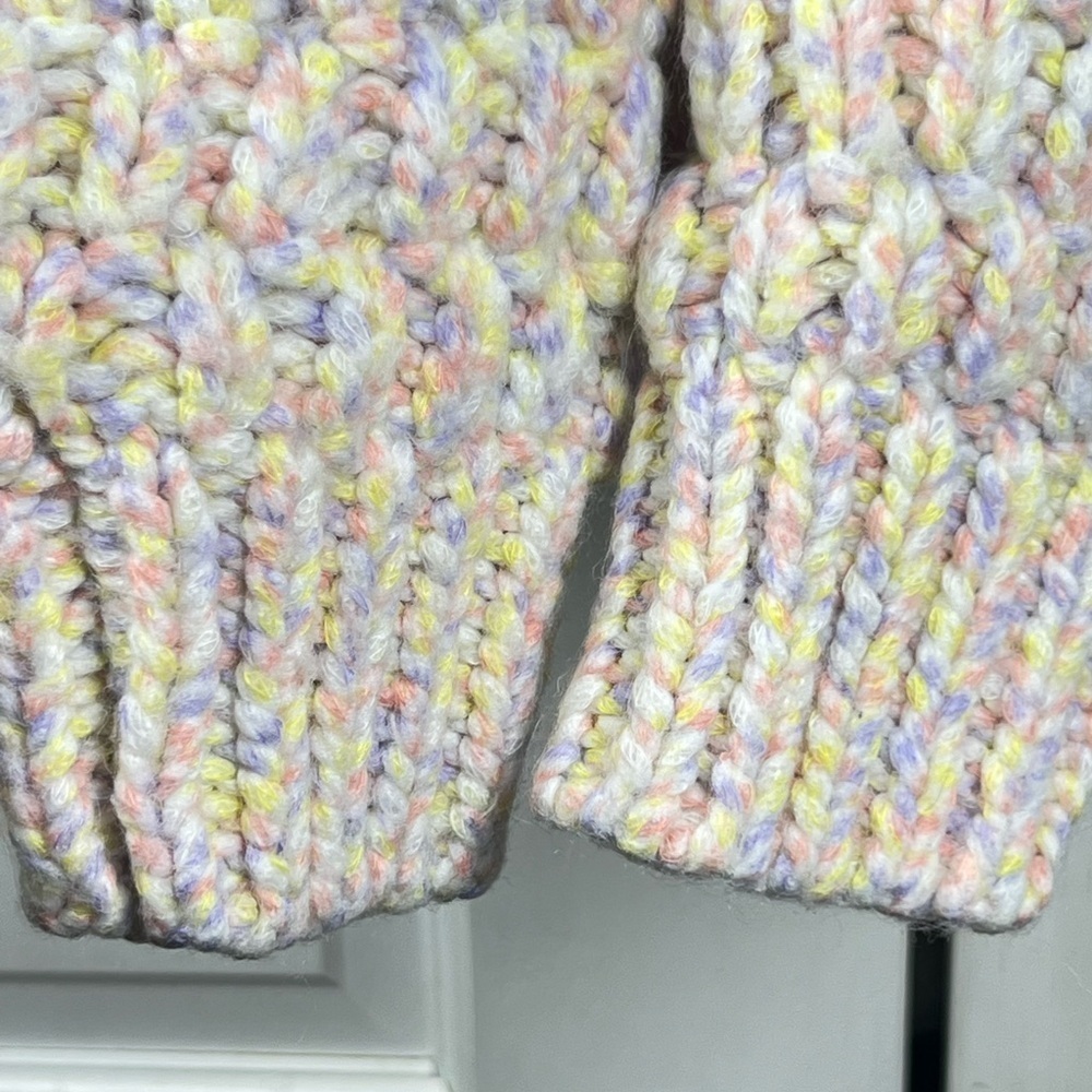 Universal Thread Excellent Condition Chunky Knit Pastel Multicolor Cozy Sz M - Picture 5 of 7